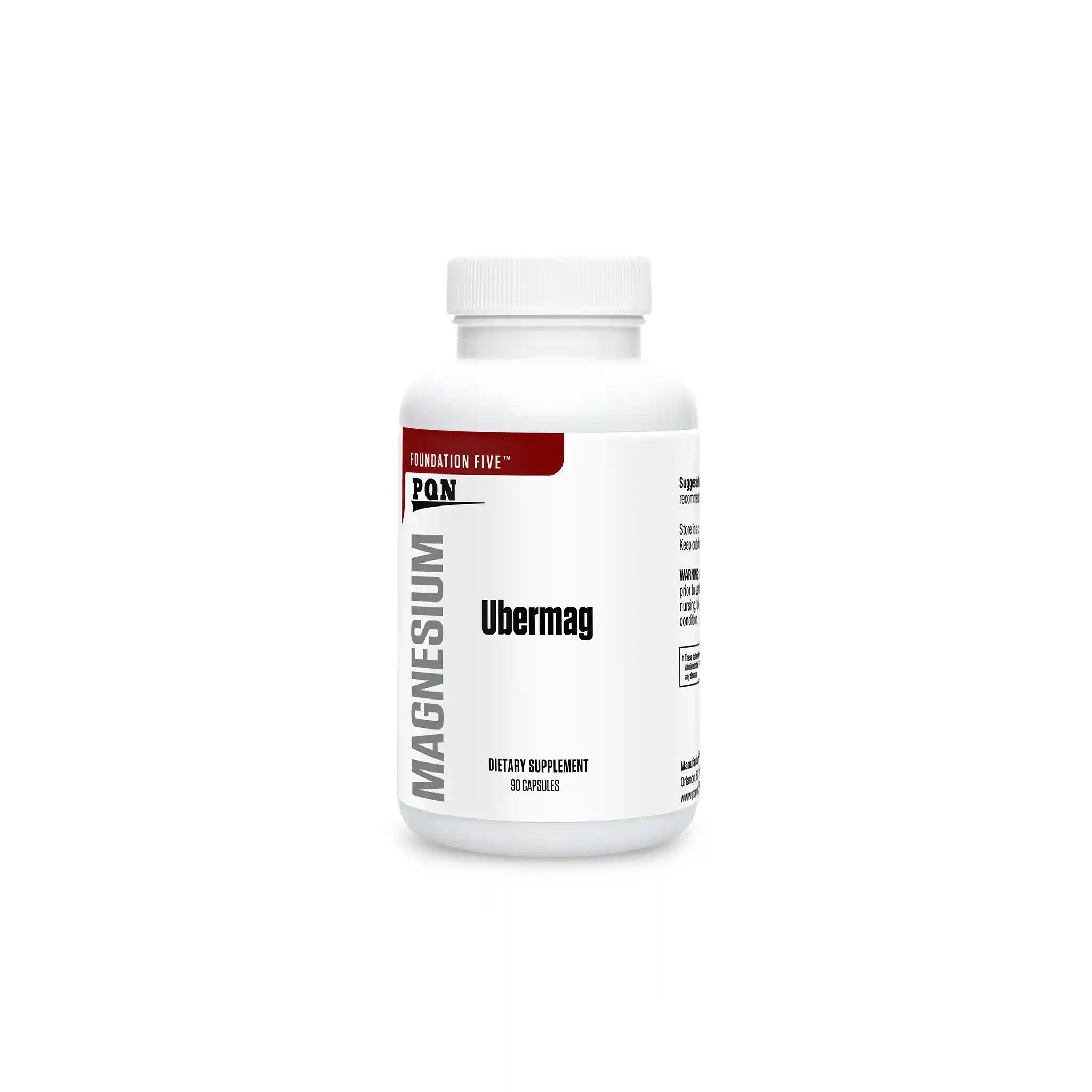 Ubermag features a 4-chelate blend of elemental magnesium for optimal wellness
