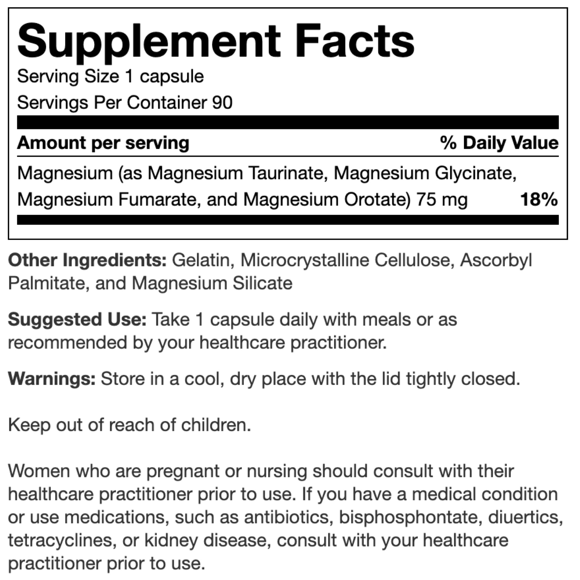 Ubermag has a 75 mg magnesium blend with Magnesium Taurinate, Glycinate, Fumarate, and Orotate
